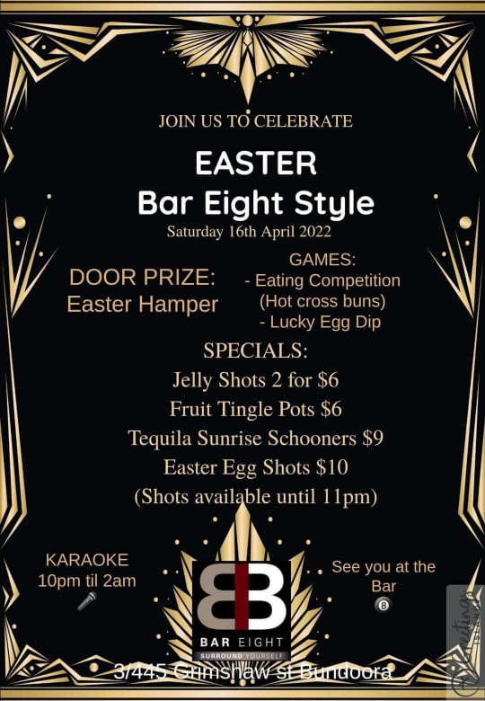 Easter Bar Eight Style